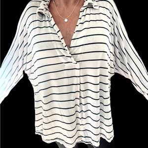 Free People We The Free Knit Oversized Striped Top